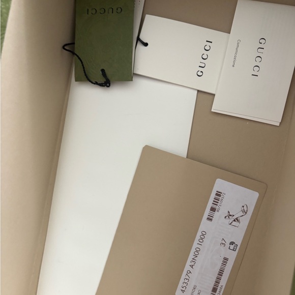 Gucci Black Heel with Gold Accents - Picture 6 of 12